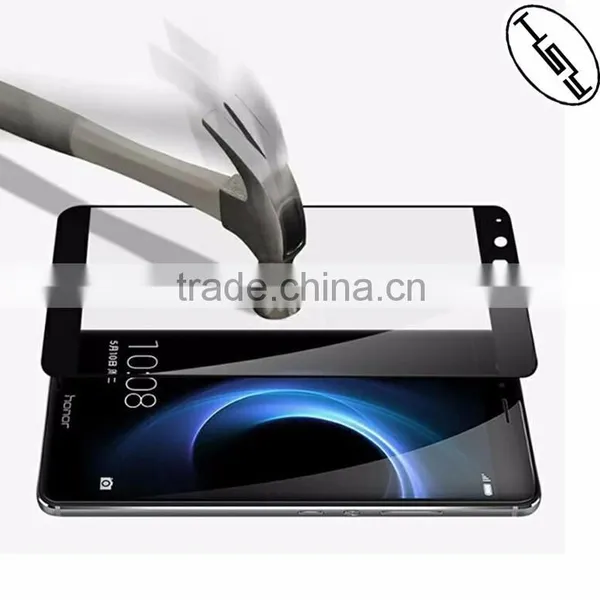 HUYSHE Anti-fingerprint Tempered 2.5D Full Cover Glass Screen Protector for Huawei Honor 8 photo-6