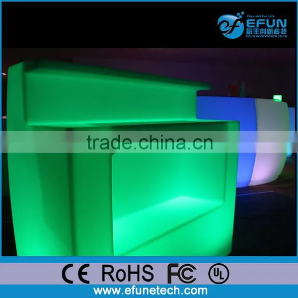 Rgb Color Led Coffee Shop Bar Counter,illuminated Shopping Mall Bar Counter photo-2