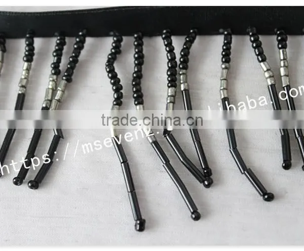 Vogue 6cm Width Handmade Beaded Decorative Fringe Trim Wholesale photo-3