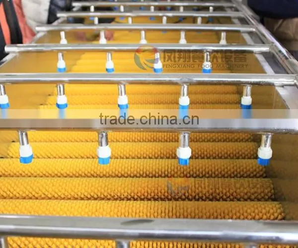Industrial Watermelon/Orange/Apple Washing Machine With Roller Brushes photo-4