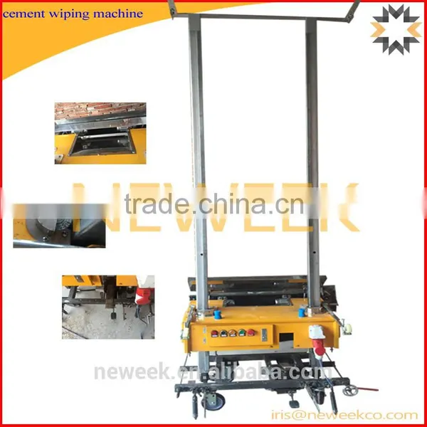 Neweek Architectural Rack Type Office Building Interior Wall Gypsum White Ash Cement Wiping Machine