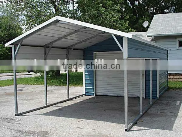 Prefab Metal Garage / 6x4x2.6m Steel Fram Garage / Metal Garage for One Car photo-6