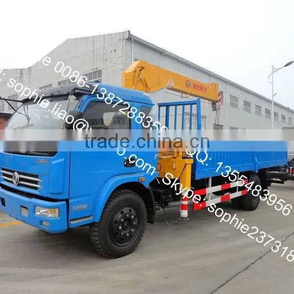 Dongfeng 8x4 Truck With Crane,truck With Loading Crane,crane Truck With Flatbed photo-3