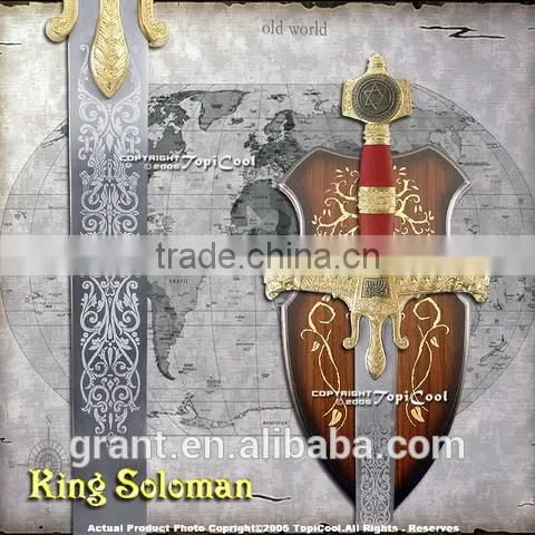 47.5" Overall, Roman Sword, Cast Aluminum Handle, With Wooden Plaque photo-6