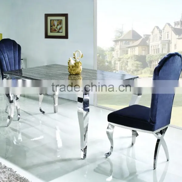 TH329 Hot Selling Marble Top Dining Table Set photo-6
