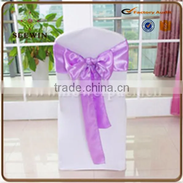 Soft Silk Satin Fabric Chair Sash for Chair photo-3