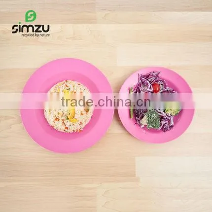 Factory Wholesale Biodegradable Bamboo Fiber Eco Plate photo-4
