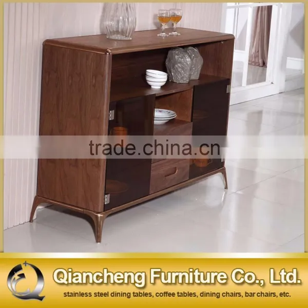 New Design Glass Door Wood Kitchen Cabinet Design photo-6