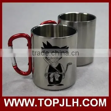Cheap Promotional Sports Carabiner Stainless Steel Mug for Sublimation photo-4