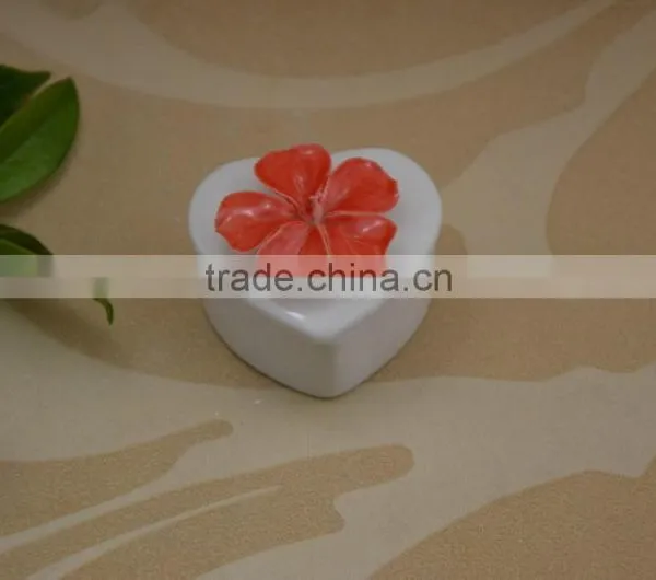 New Style Ceramic Jewel Box & Ceramic Trinket Box With Flower Shape photo-5