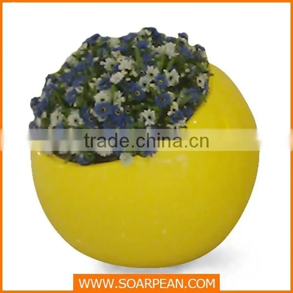 Outdoor Decorative Fiberglass Half Round Flower Pot photo-2