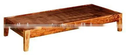 Natural Finish Wooden Single Bed photo-2