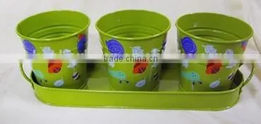 Metal Herb and Flower Planter in Garden photo-2