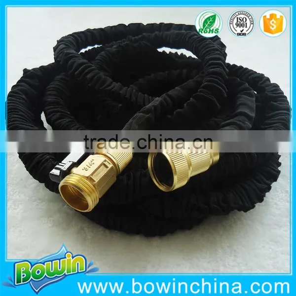 2016 New Brass Fitting Best Compact Garden Hose With Black Color photo-2