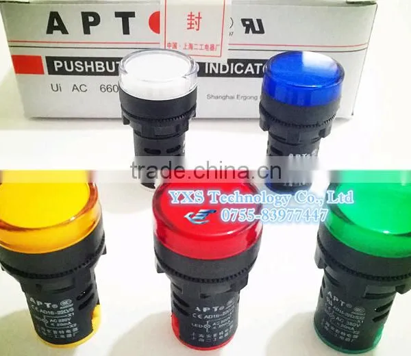 AD16-22D/S 22mm 6.3V-380v Painel Indicam Luz de Sinal Conduzido Brilho Warterproof Indicador Luzes Indcating Buraco Tamanho photo-2