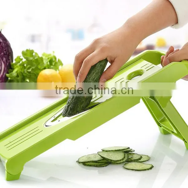 Vegetable Slicer Mandolin V Slicers Blade Stainless Steel Adjustable photo-5
