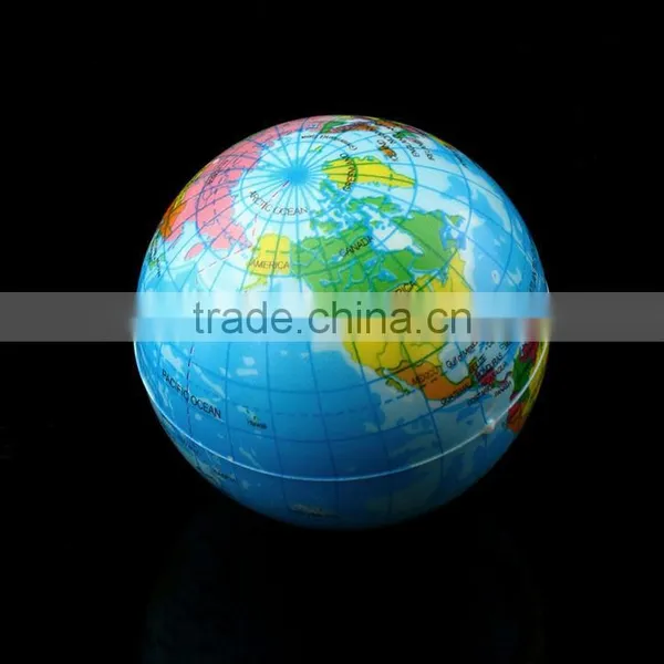 World Map Foam Earth Globe Stress Relief Human Bouncy Ball Inflatable Bouncy Ball Atlas Geography Toy Magic Ball Toy