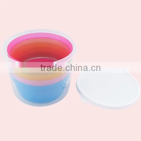 Colorful Plastic Salad Bowl 5 Pcs Travel Bowl photo-3