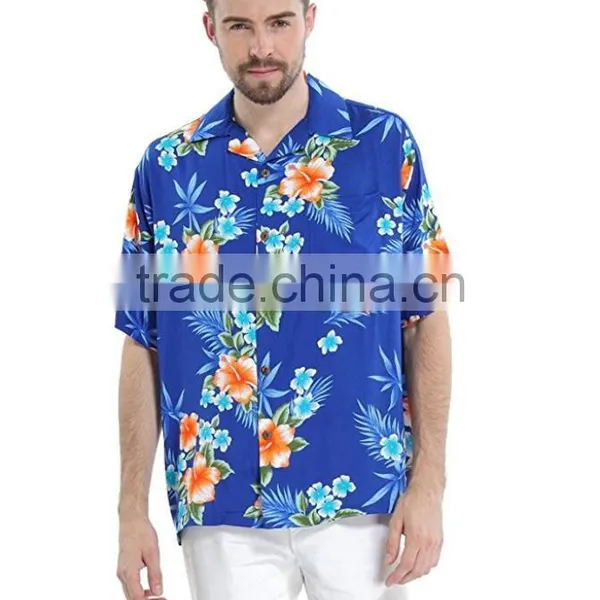 Wholesale Price Fashion Couple Tee Shirt Beach Wear Large Size Summer Cool Luau Cruise Party Custom Printed Hawaiian Shirt photo-2