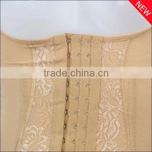 Wholesale High Elastic Lace and Silk 6 Steel Bone Waist Corsets Body Shaper for Women photo-3