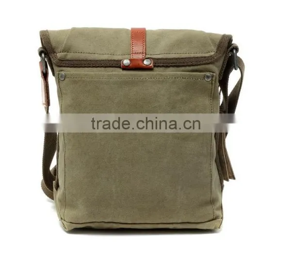 Vintage Casual Cotton Canvas Shoulder Bag,Haversack for Unisex photo-4