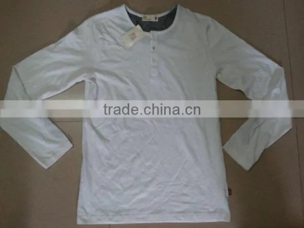 Mens Long Sleeve T-Shirt With Button photo-3