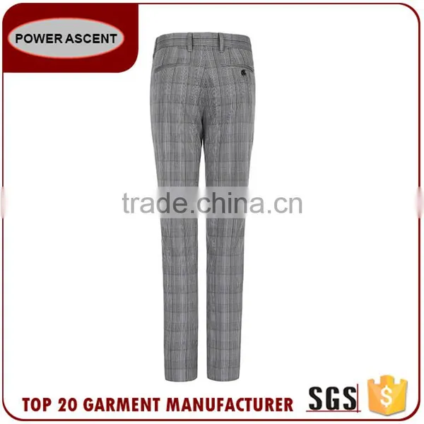 New Product Checked 2 Button Polyester Viscose Business Men'S Fashion Simple Suit Designs photo-5