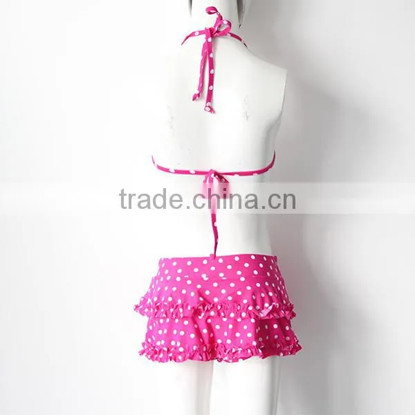 Girls Spots Cute Swimwear photo-3