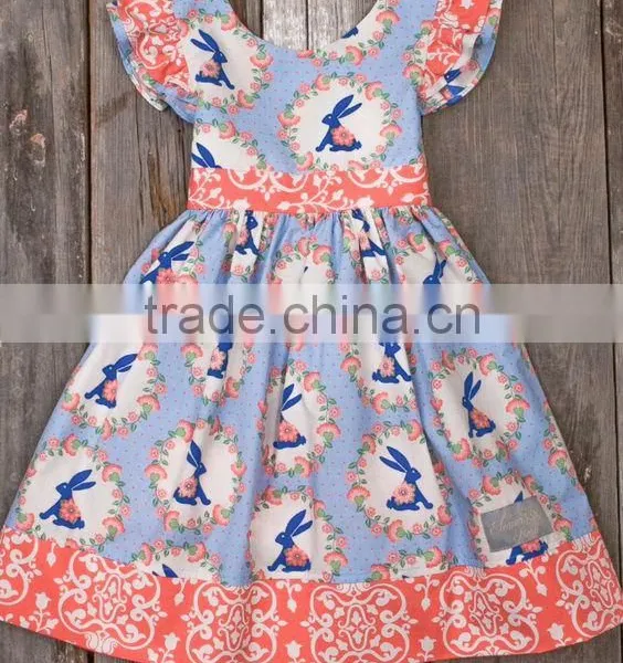 Littler Girls Easter Holiday Bunny Dress Little Rabbit Cute Dress For Kids photo-3