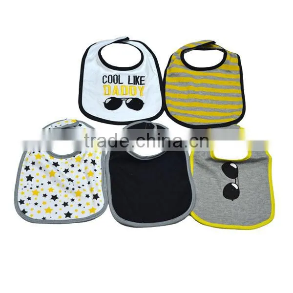 2016 China Supplier Baby Boy Bibs 100% Cotton photo-5