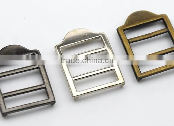 18mm Metal Alloy Adjustable Buckle Bag Backpack Luggage Slide Buckle Nickle/black/bronze BK-079 photo-2
