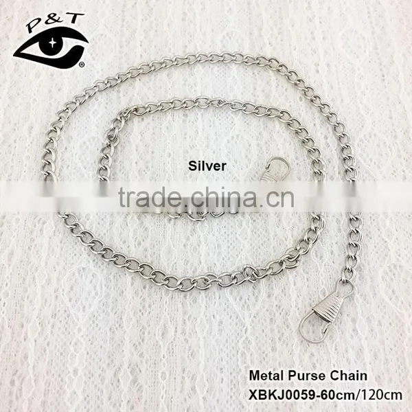 Wholesale Custom Price Long Purse Wallet Bag Link Metal Silver Chain for Handbag photo-2