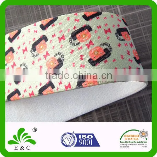 Oeko-tex100 Dye Sublimation Digital Printing Elasticated Webbing