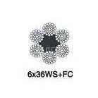 Fishing Trawl Rope Linear Contact Steel Wire Rope 6 x 36 WS Construction