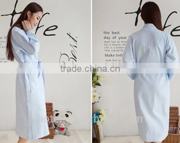 Weave Cotton Unisex Waffle BathRobes For Hotel photo-2