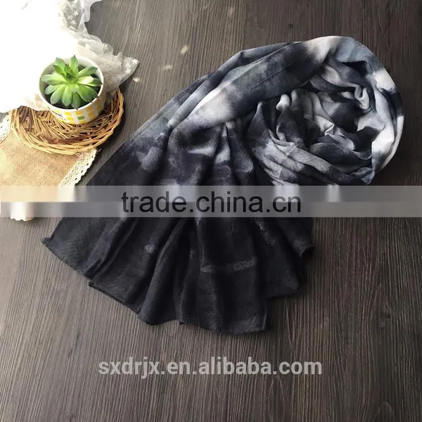 Cotton Lady Woman Long Tie-dyeing Art Soft Scraf Warp Shawl Scarves Fashion Stole