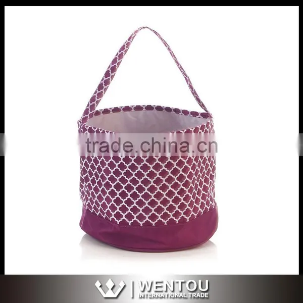 Wholesale Monogram Quatrefoil Easter Buckets photo-3