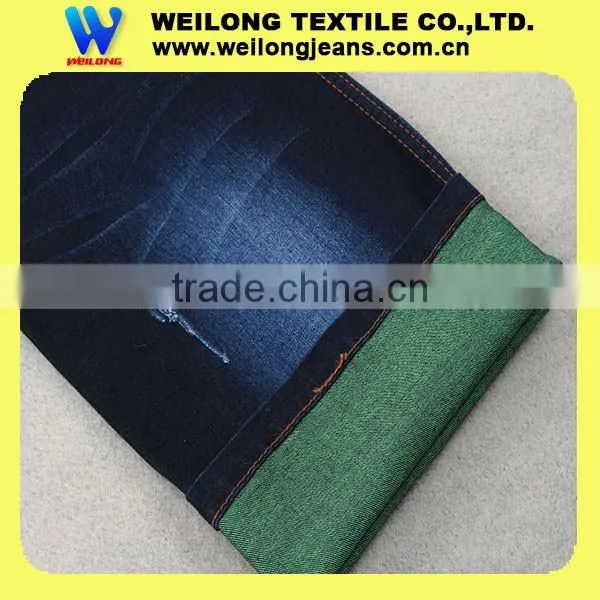High Quality Best Price Cotton Polyester Stretch Slub Bull Denim Fabric for Girls' Jeans and Shorts photo-3
