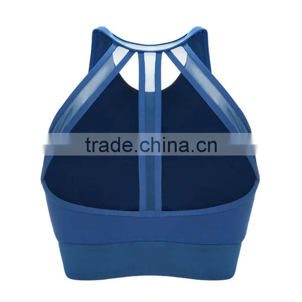 Stretch Strappy Nylon Workout Fitness Womens Tops Sports Bra photo-3