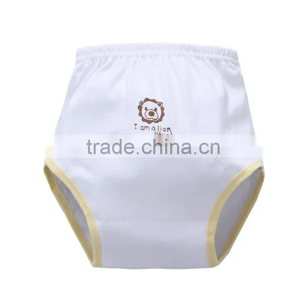 Cute Lion Pattern Printed 3 Layers Waterproof Eco Friendly Infant Cloth Diaper photo-5