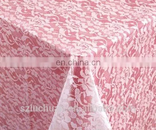 Fashion High Grade Transparent Lace Wedding Table Skirts Decoration photo-3