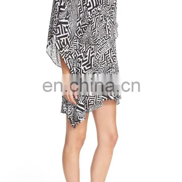 C86 Geo Print Cover-Up Tunic Beach Kaftan 2017 photo-2