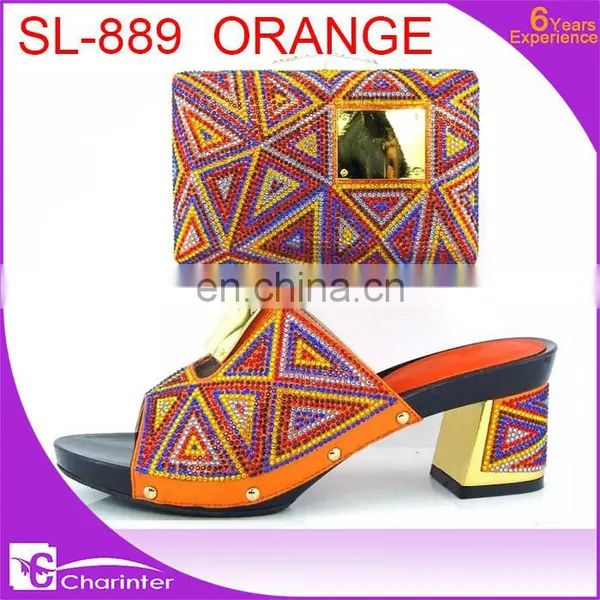 Italian Shoes and Matching Clutch Bag Ladies Shoes With Stones photo-5