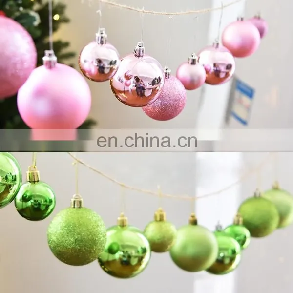 Dropshipping 24 PCS 4cm Plating Plastic Christmas Tree Decorations Hanging String Ball photo-6