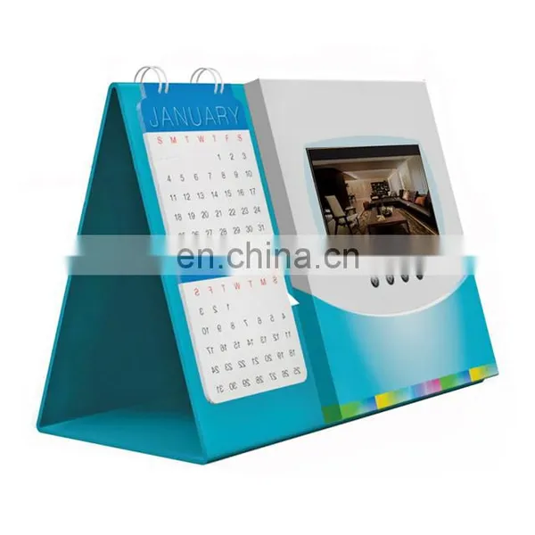 graceful appearence triangle shape desk calendar with ads