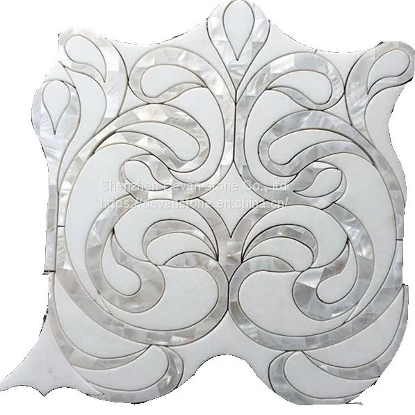 Hot Selling Marble Mosaic Waterjet Cut Mosaic for Bathroom photo-3