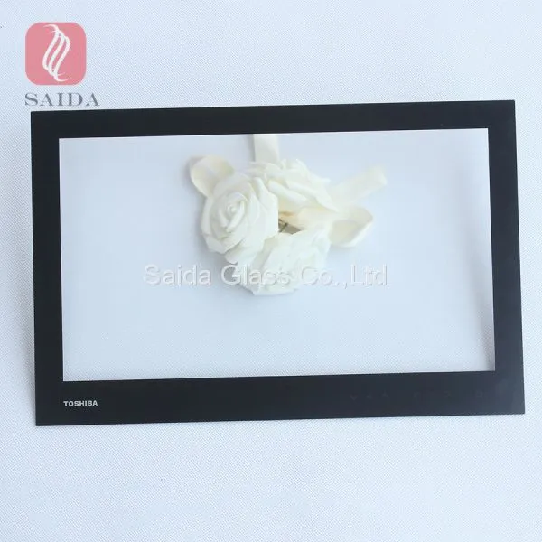 Custom 0.7mm 1.1mm 2.0mm 3mm Chemical Strengthened Glass Cover Lens for Industrial All-in-one Touch POS System photo-2