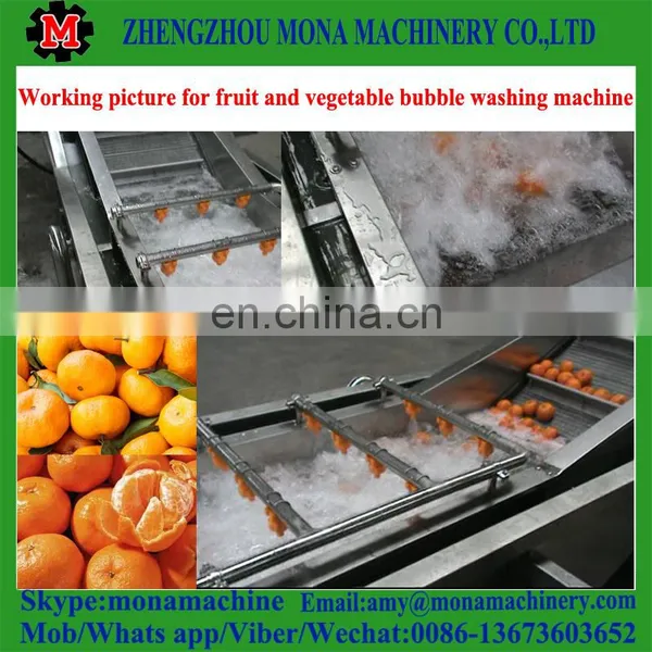 High Speed Ozone Sterilizing Vegetable Washing Machine / Bubble Fruit Washing Machine photo-3