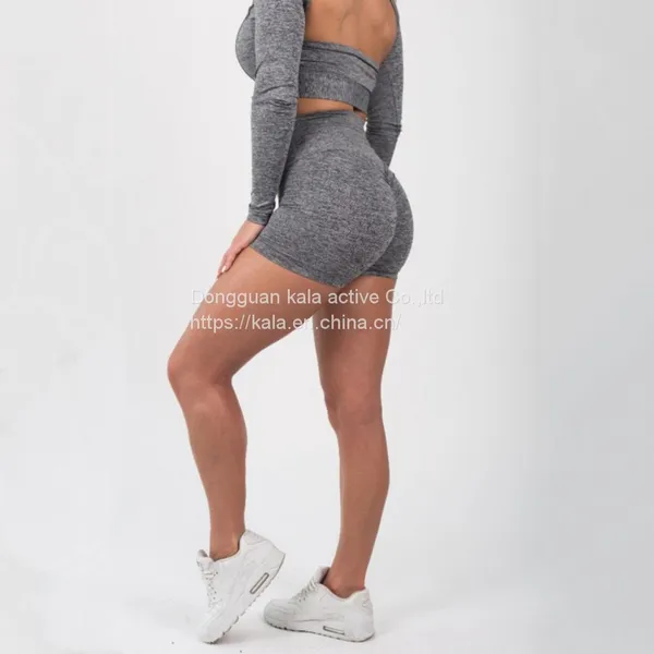Custom Seamless Biker Shorts Women's GYM Biker Shorts Fitness Shorts photo-4