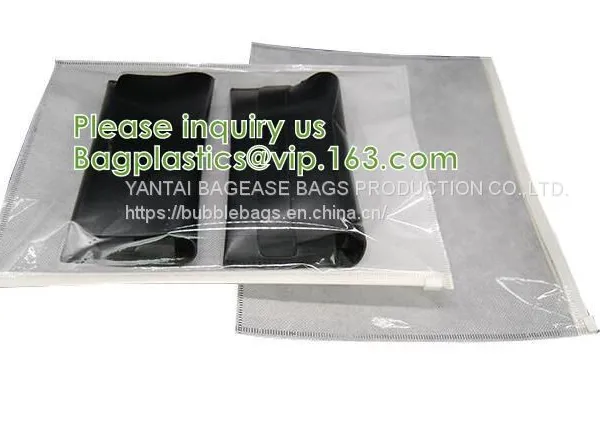 Compostable Metallic Glossy Holographic Private Label Bubble Mailing Bag, Zip Slider Clear Glitter Bubble Pouch Bag photo-4